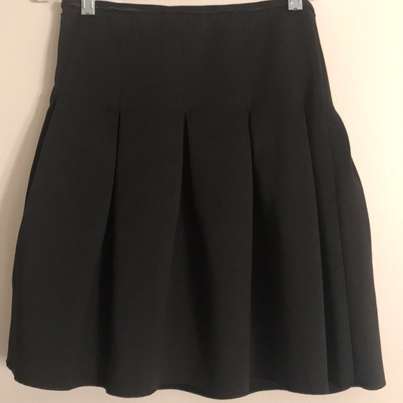 Express Black Pleated Flare Skirt - Picture 5 of 8